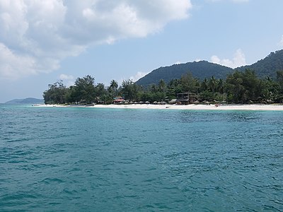 beach (↑photo description↑) of Besar Island (Malaysia)