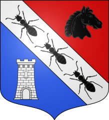 Arms of the commune of Saint-Maurice-sur-Moselle, France