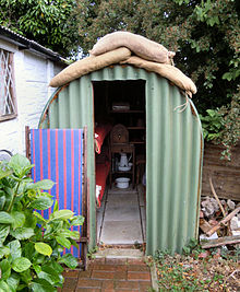 Part of Blitz and Pieces museum, a 2014 Shed of the Year finalist Blitz Street Anderson.JPG