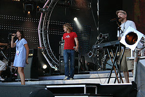 BWO in 2008: Marina Schiptjenko, Martin Rolinski, and Alexander Bard