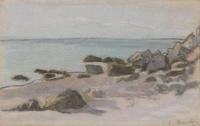 File:Bord de mer (c. 1868) pastel Claude Monet.jpg
