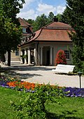 Quellhaus (Wettinquelle) and walkway (individual monument for ID no. 09302147)