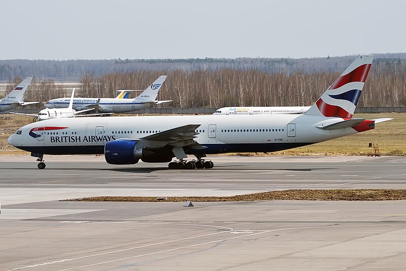 File:British Airways, G-VIIS, Boeing 777-236 ER (34539849096).jpg