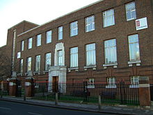 The former British Library Newspapers, Colindale, since demolished British Library Newspapers.JPG