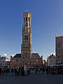 Brugge, de Belfort-Hal of Halletoren op de Markt