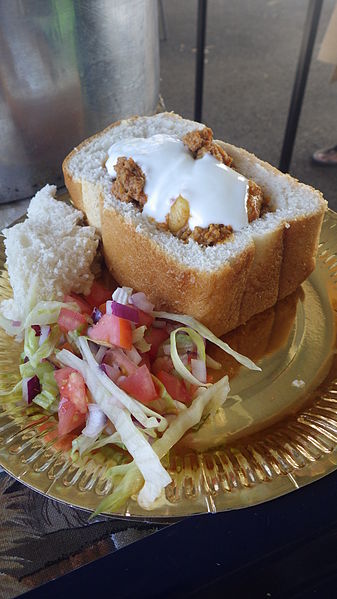 File:Bunny Chow & Salad.JPG