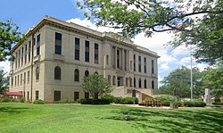 The Burleson County Courthouse in Caldwell