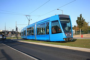 English: Alstom Citadis TGA 302 TORA on test. ...