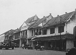 Chinese shops and houses of Old Batavia in 1932, today's Jalan Kunir.