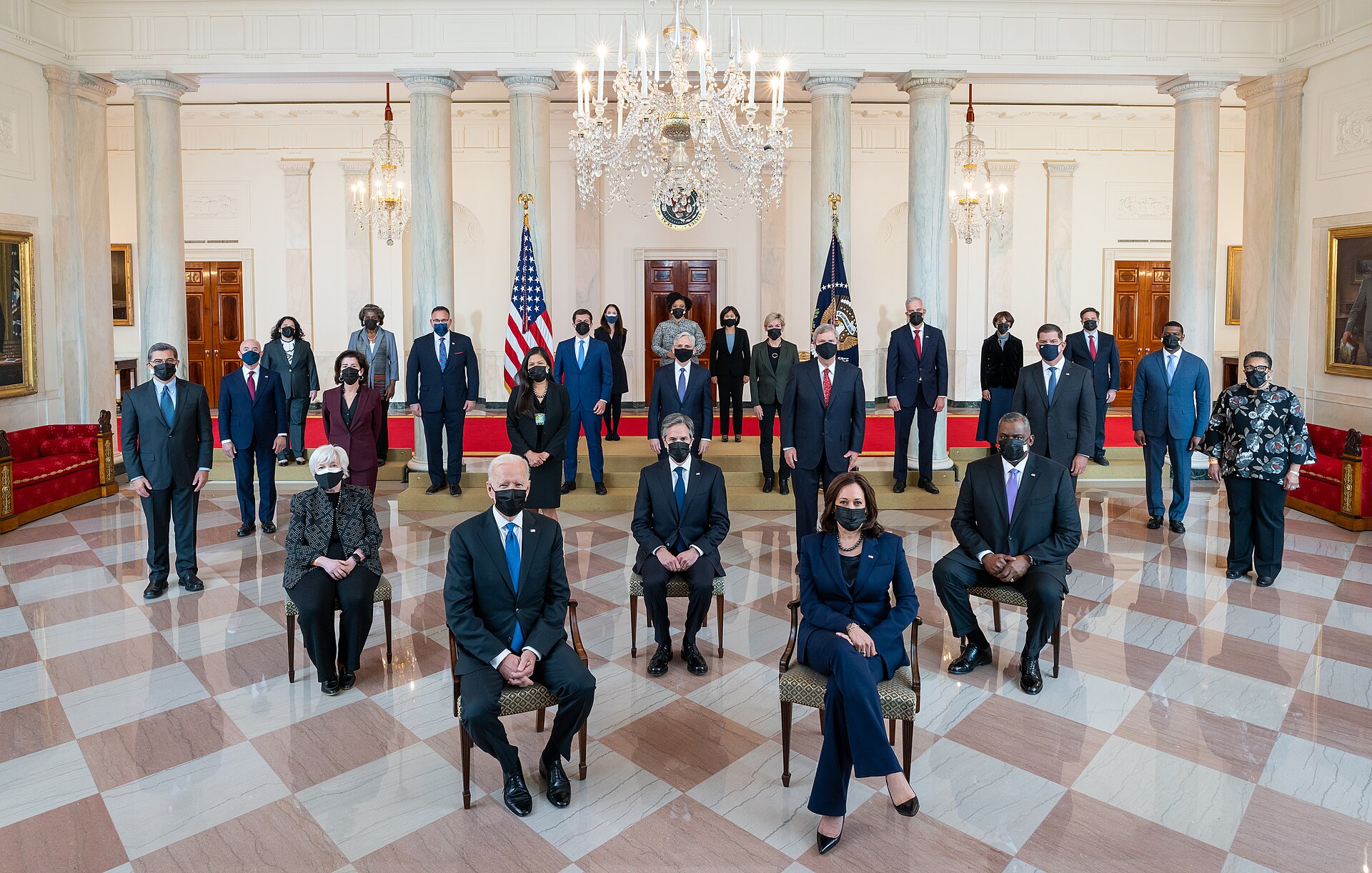 Biden with his Cabinet, April 2021