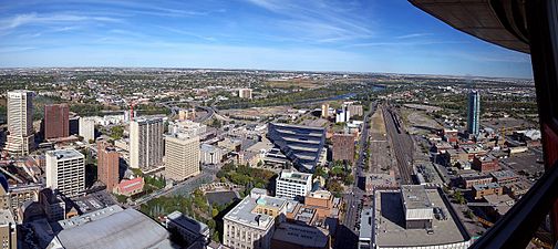 Panoramic view towards the northeast