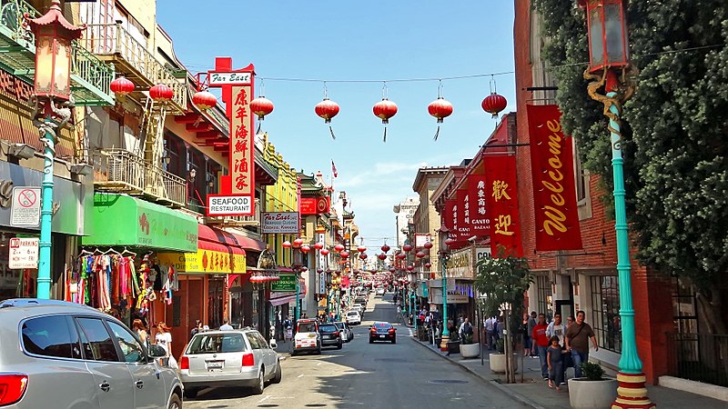 A street in Chinatown.