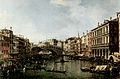 Canale Grande şi podul Rialto, 1758