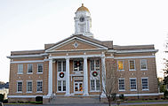 Candler County Courthouse in Metter, Georgia, US This is an image of a place or building that is listed on the National Register of Historic Places in the United States of America. Its reference number is 80000984.