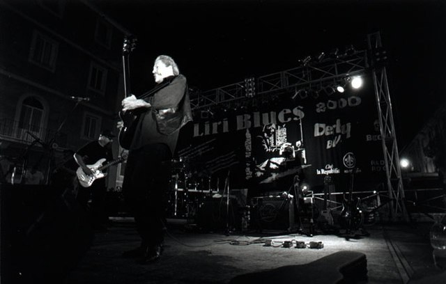 Canned Heat at the Liri Blues Festival, Italy, in 2000.