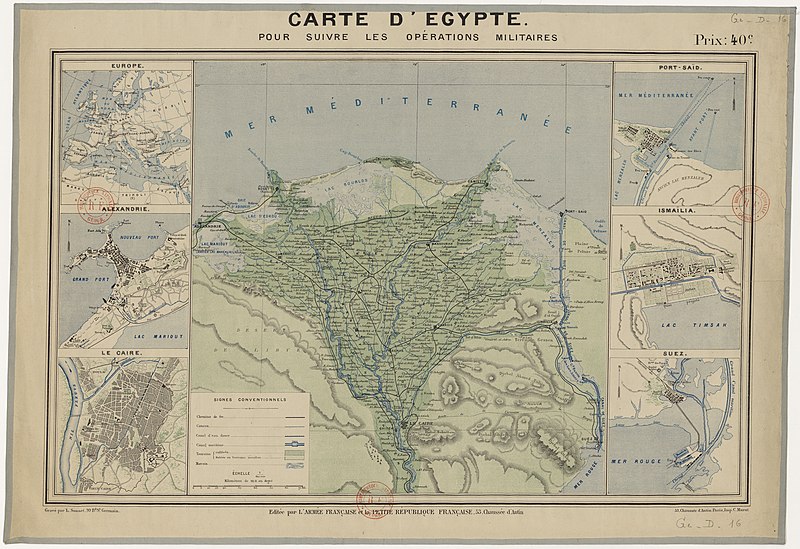 File:Carte d'Égypte, pour suivre les opérations militaires, éditée par "l'Armée française" et "la Petite République française" - btv1b8438932f.jpg