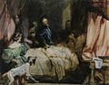 1525 - Charles Quint visite François Ier prisonnier. Peint en 1827.