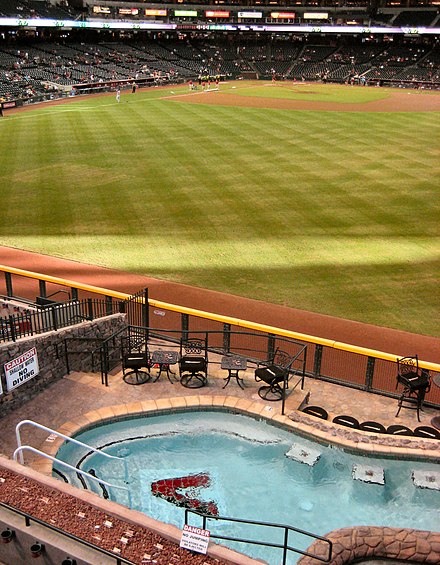 Arizona Diamondbacks' swimming pool