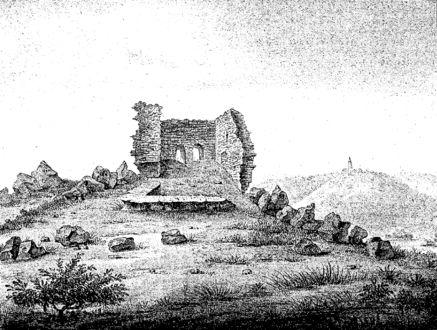 Esquisse des ruines (1825).