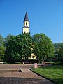 Čeština: Chlumec, okres Ústí nad Labem. Krušnohorská, náměstí, kostel svatého Havla. English: Chlumec, Ústí nad Labem District, Ústí nad Labem Region, Czech Republic. Krušnohorská street, a square. Church of Saint Gall. Camera location 50° 41′ 54.9″ N, 13° 56′ 25.2″ E    View all coordinates using: OpenStreetMap