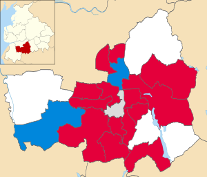 Chorley UK local election 2018 map.svg