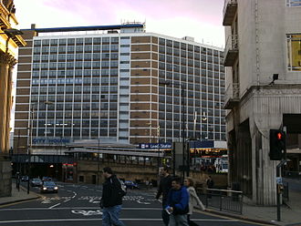 City House in 2008 before recladding City Station.jpg