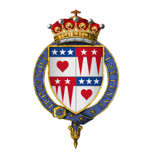 File:Coat of arms of Sir William Douglas, 7th Earl of Morton, KG.png