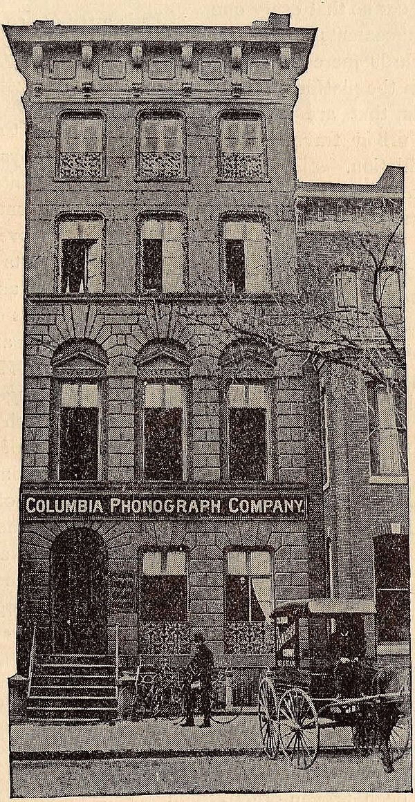 The original home of Columbia in Washington, D.C., in 1889; the company was named after the city.