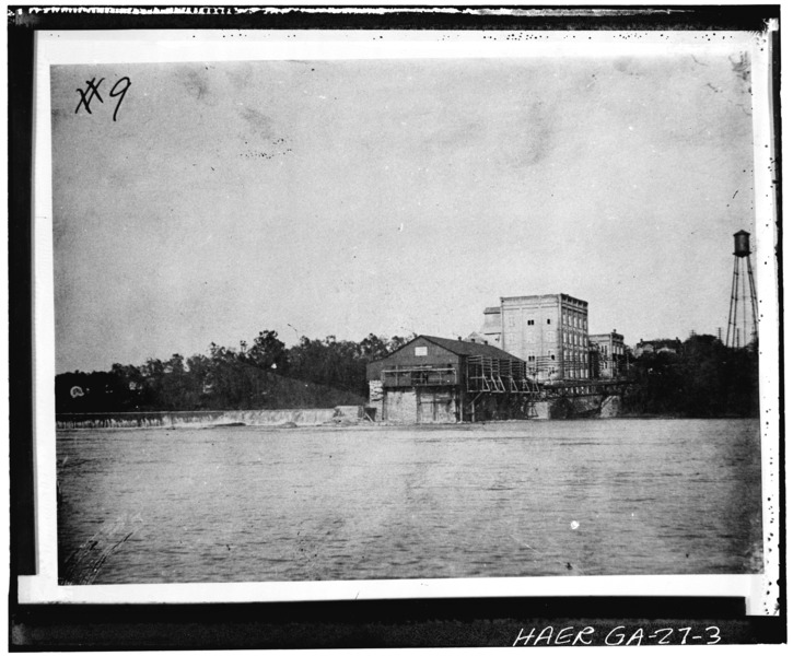 File:Columbus Railroad Company, Power Station, Eighteenth Street on Chattahoochee River, Columbus, Muscogee County, GA HAER GA,108-COLM,18-3.tif