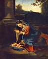 Virgin adoring the Child by Correggio