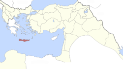 Crete within the Ottoman Empire in 1895