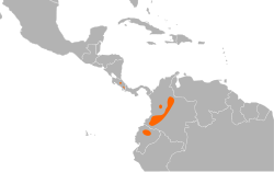 Distribución geográfica del vencejo de Cherrie.