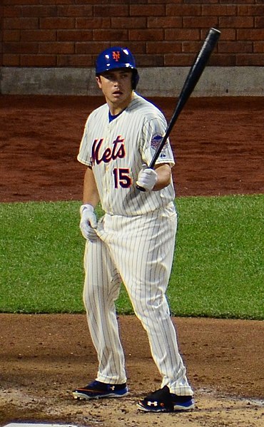 d'Arnaud batting for the New York Mets in 2013