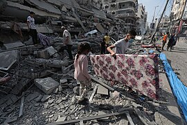 Destroyed houses in Gaza City on 8 October 2023 Damage in Gaza Strip during the October 2023 - 13.jpg