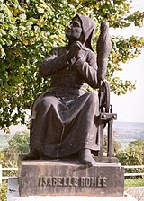 Domrémy, statue Isabelle Romée, mère de Jeanne d'Arc.jpg
