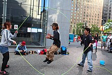 Double Dutch performance in Vancouver Double Dutch Street Performance by Ji  - Matsuri @ Vancouver City Centre Station (7375976904).jpg