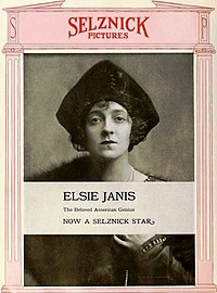 Trade advertisement with Selznick Pictures logo at top. Elsie Janis 2 - Jun 1919 MPW.jpg