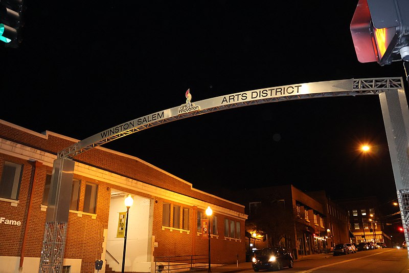 File:Entrance to the Winston-Salem Arts District.jpg