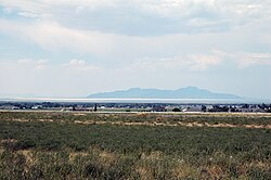 View of Erda looking at the Great Salt Lake and Stansbury Island