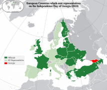 European Countries' Representatives on the Independence Day of Georgia (2018).svg