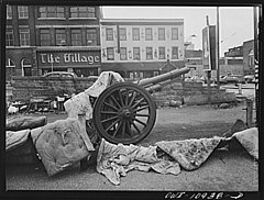 Everyone was asked to dump his scrap in a vacant lot at the center of town