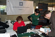 Free Knowledge Foundation stand.