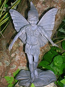 A resin statue of a fairy Fairychapeltoun.JPG