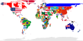 Flag-map of the world