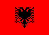 Прапор Албанії використовується етнічним албанським населенням Косова.