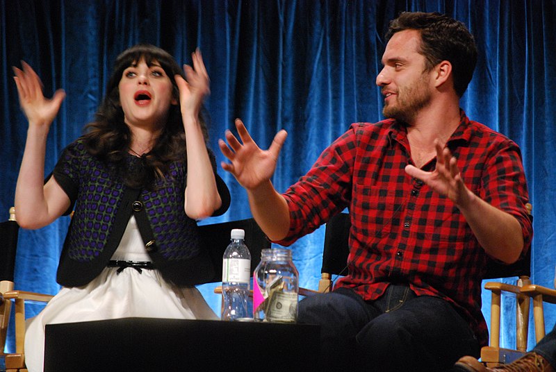 File:Flickr - Genevieve719 - Zooey Deschanel, Jake Johnson (7).jpg