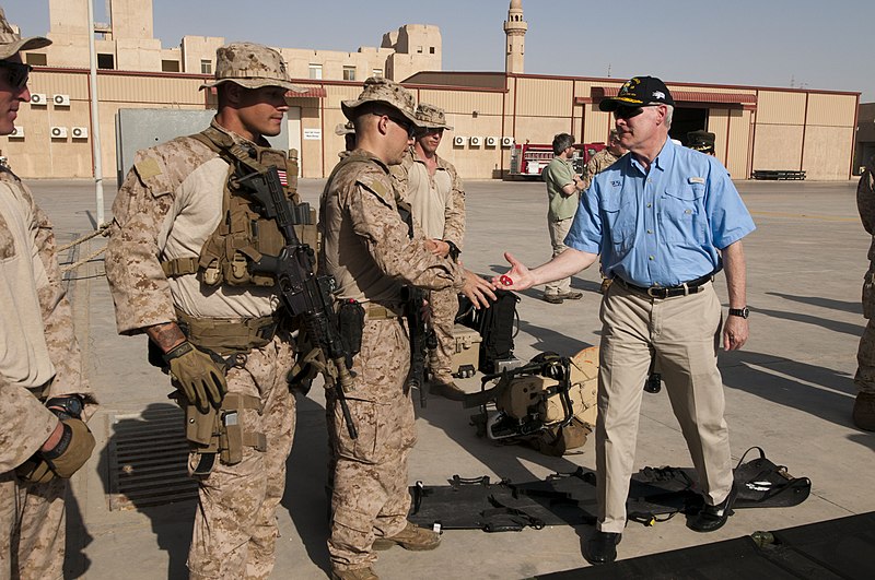 File:Flickr - Official U.S. Navy Imagery - The SECNAV hands a coin to a Marine assigned to the 11th Marine Expeditionary Unit..jpg