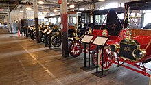 The Ford Piquette Avenue Plant, birthplace of the Ford Model T and the world's oldest car factory building open to the public. Ford Piquette Avenue Plant - Model T Assortment.jpg