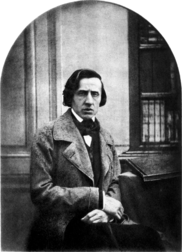 Frédéric Chopin by Bisson, 1849