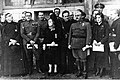 General Franco with the leaders of the Falangists (Fascist movement in Spain) in 1937 or 1938